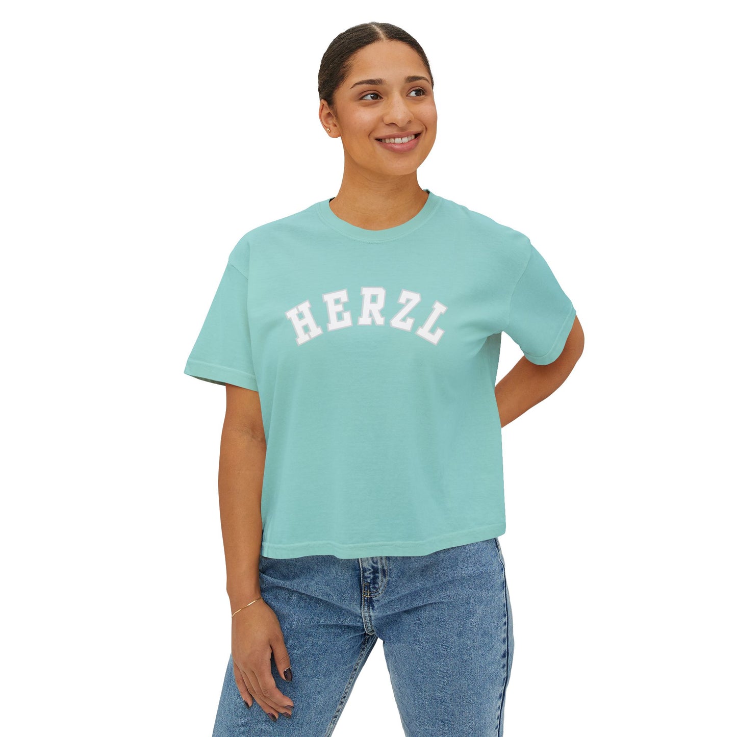 Herzl Outline Tee | Women's Boxy Tee
