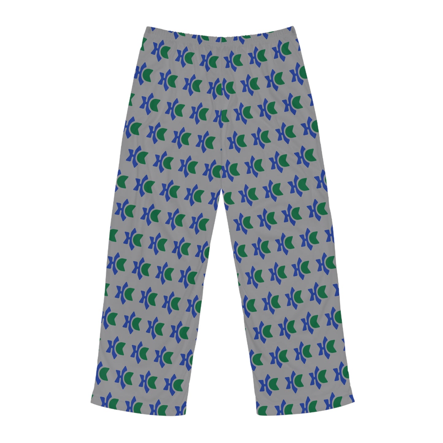 Men's Fish Pattern Pajama Pants — Blue & Green Nautical Lounge Sleepwear
