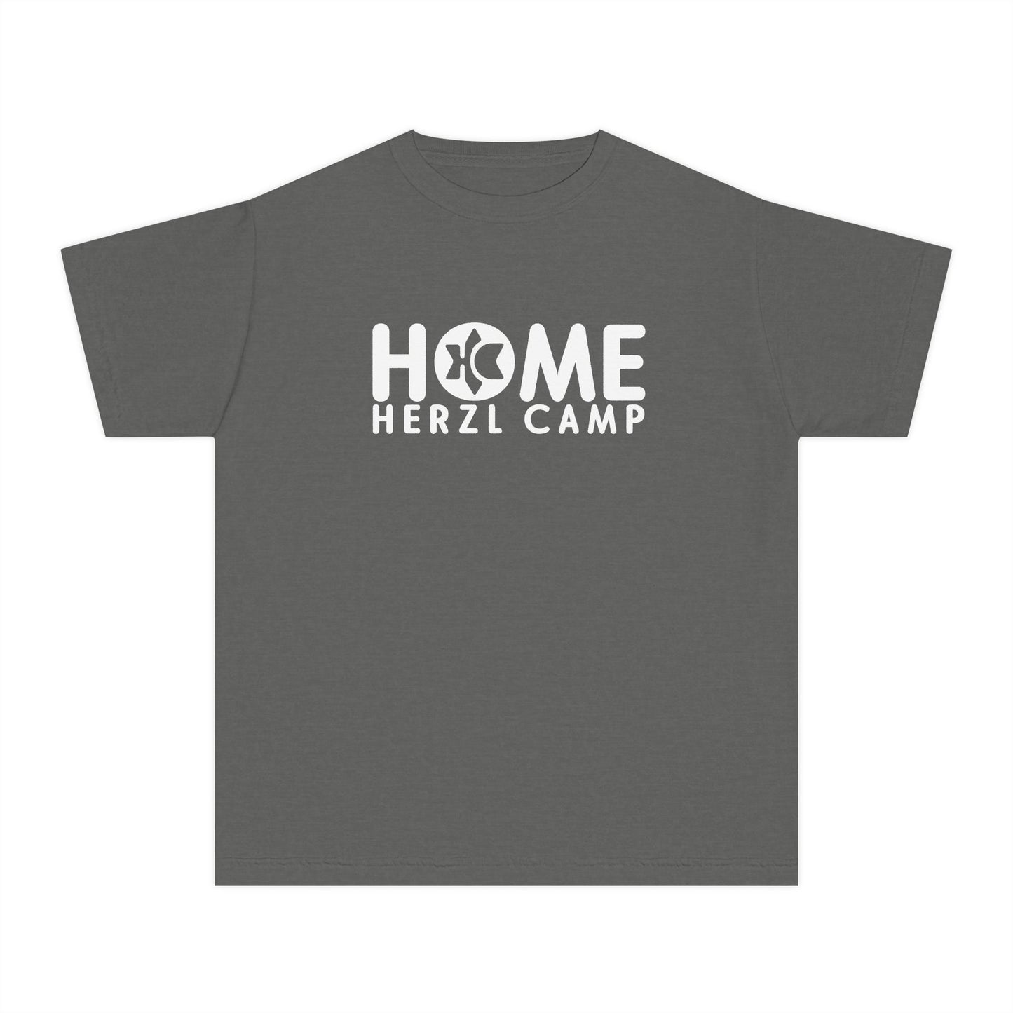 Youth T‑Shirt - "HOME Herzl Camp" Camp Shirt, Kids Summer Camp Tee