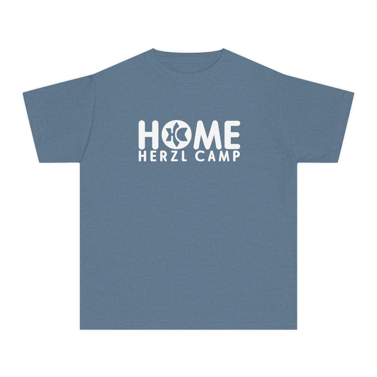 Youth T‑Shirt - "HOME Herzl Camp" Camp Shirt, Kids Summer Camp Tee