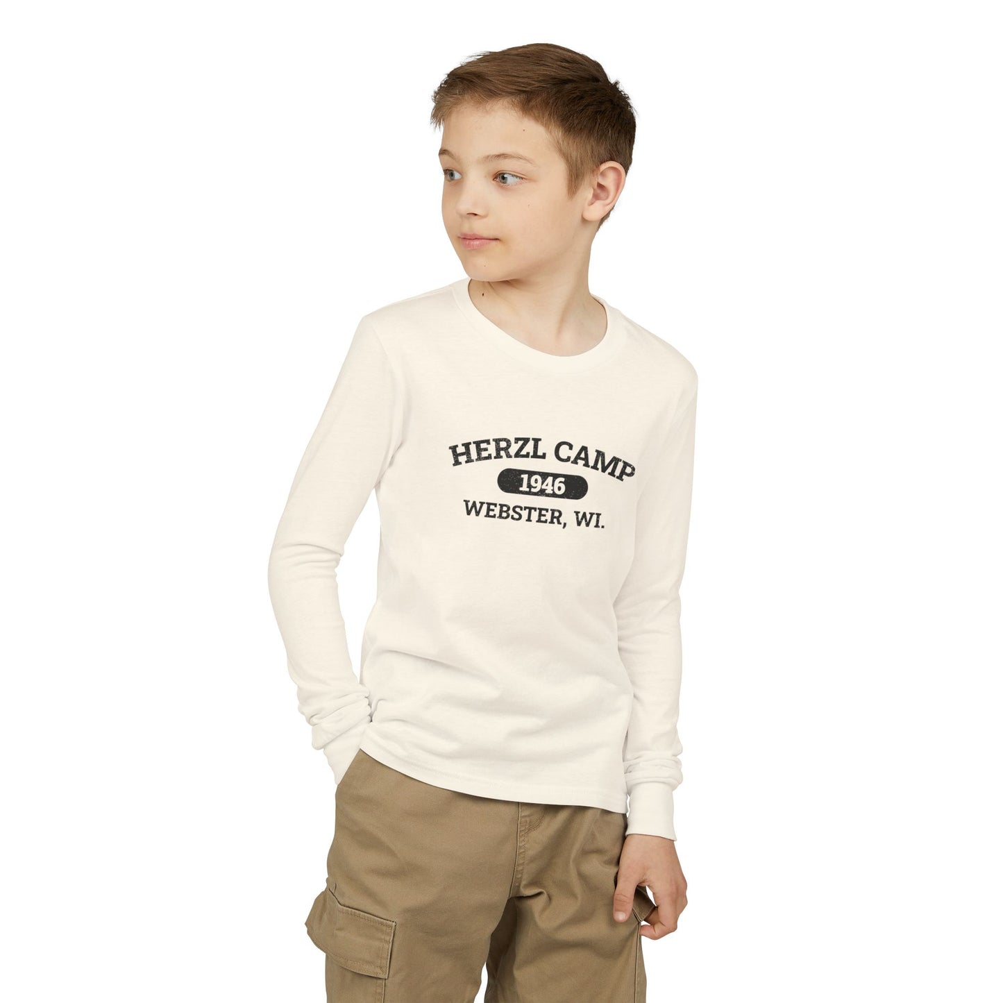 Herzl Camp 1946 Webster WI Youth Long Sleeve Tee