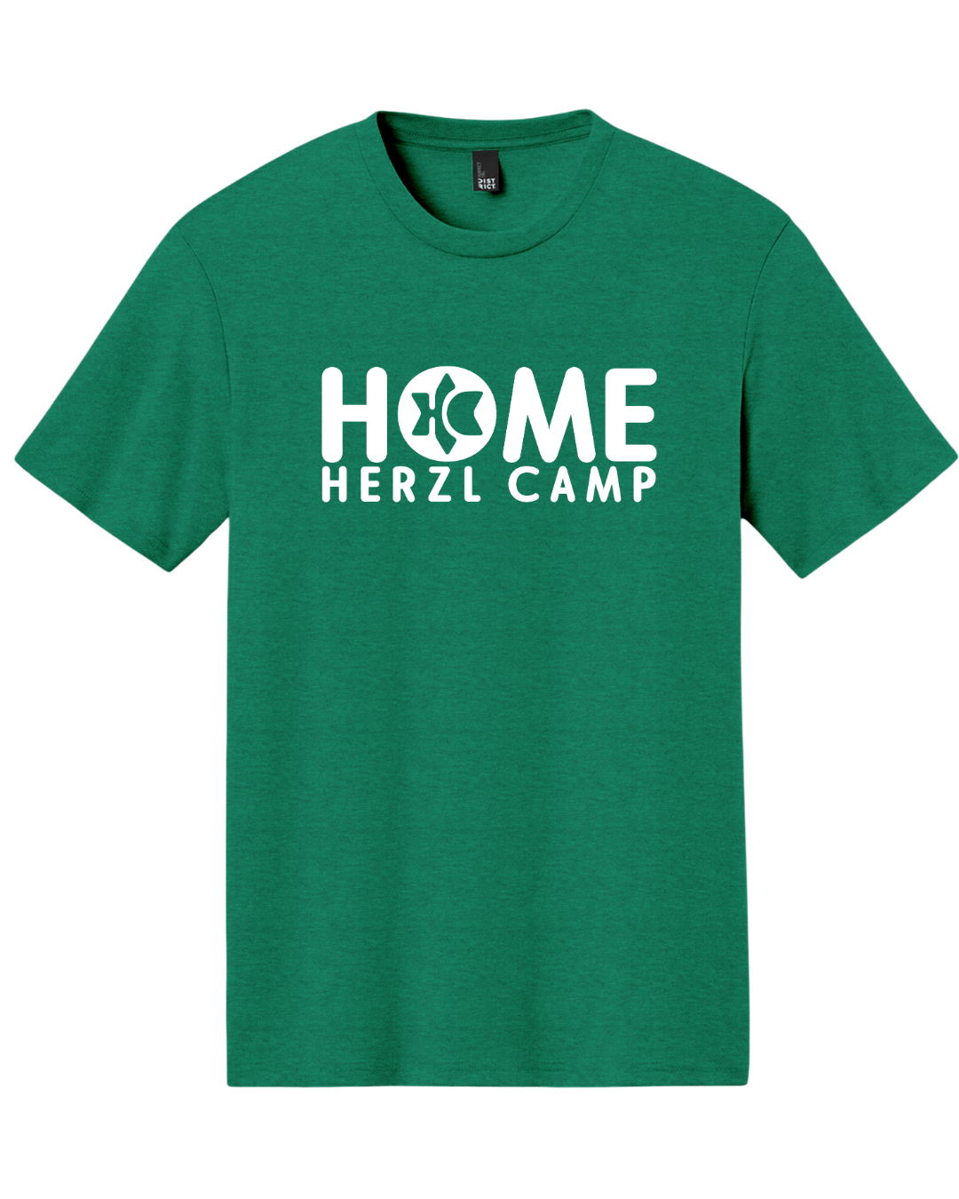 HOME Herzl Camp District ® Perfect Tri ® Tee | White Logo Tee