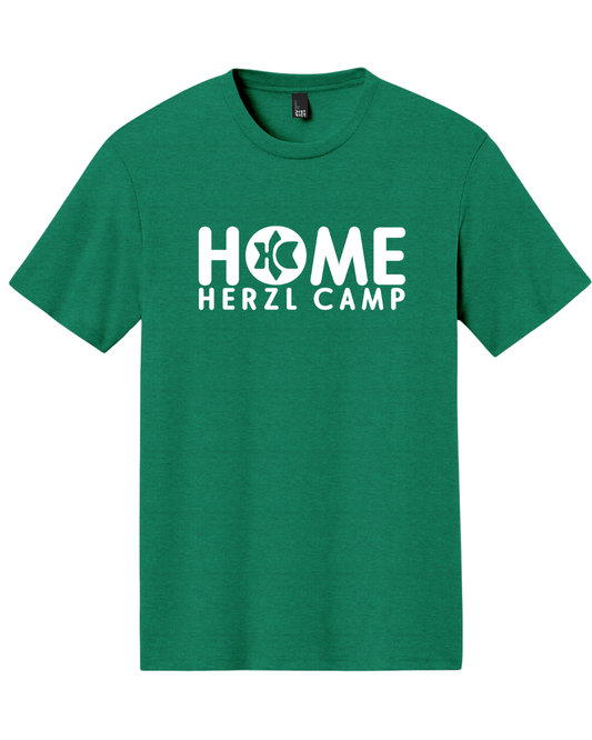 HOME Herzl Camp District ® Perfect Tri ® Tee | White Logo Tee
