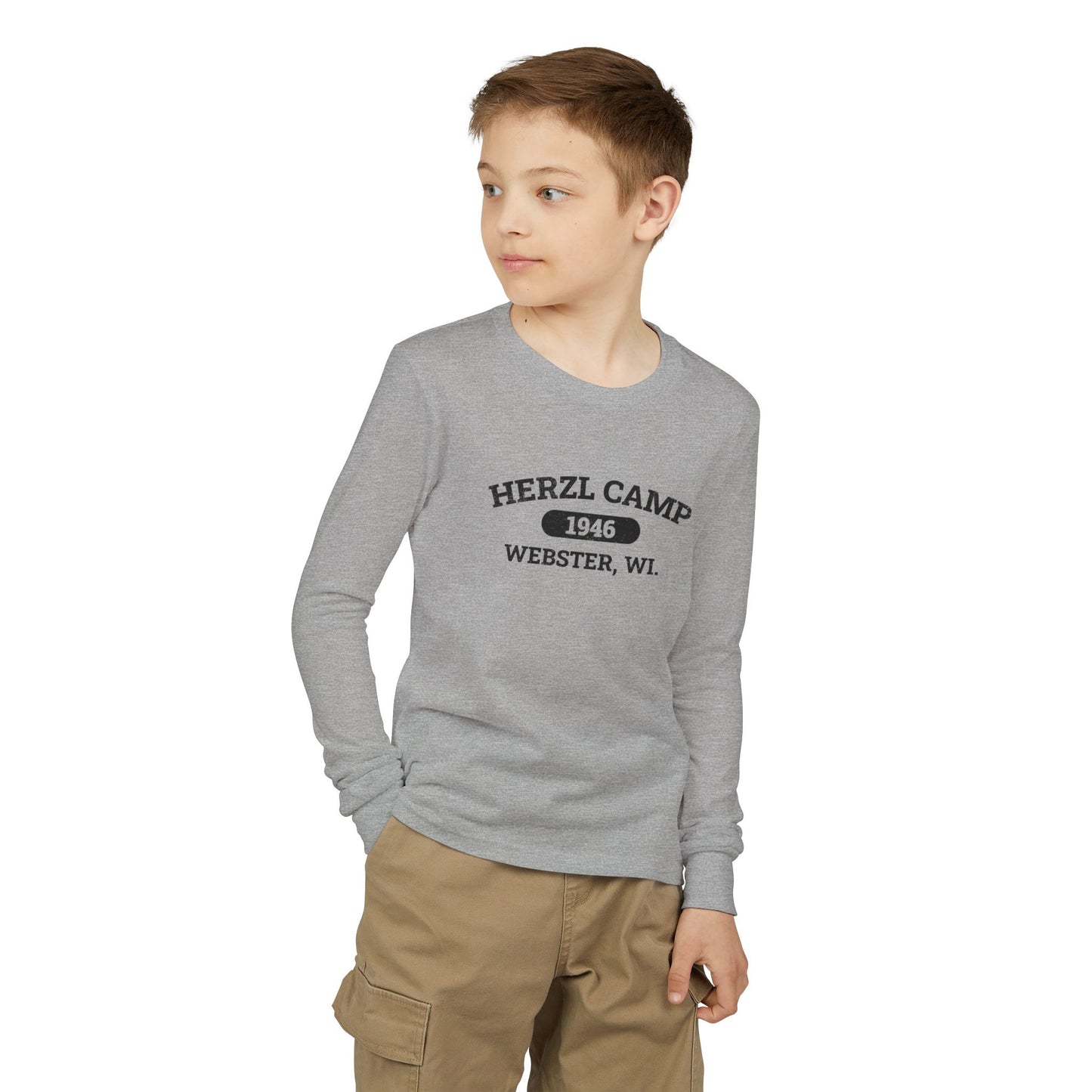 Herzl Camp 1946 Webster WI Youth Long Sleeve Tee