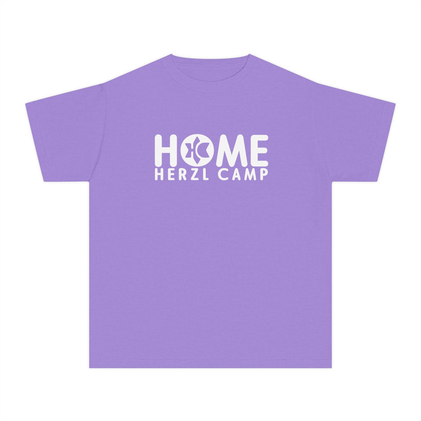 Youth T‑Shirt - "HOME Herzl Camp" Camp Shirt, Kids Summer Camp Tee