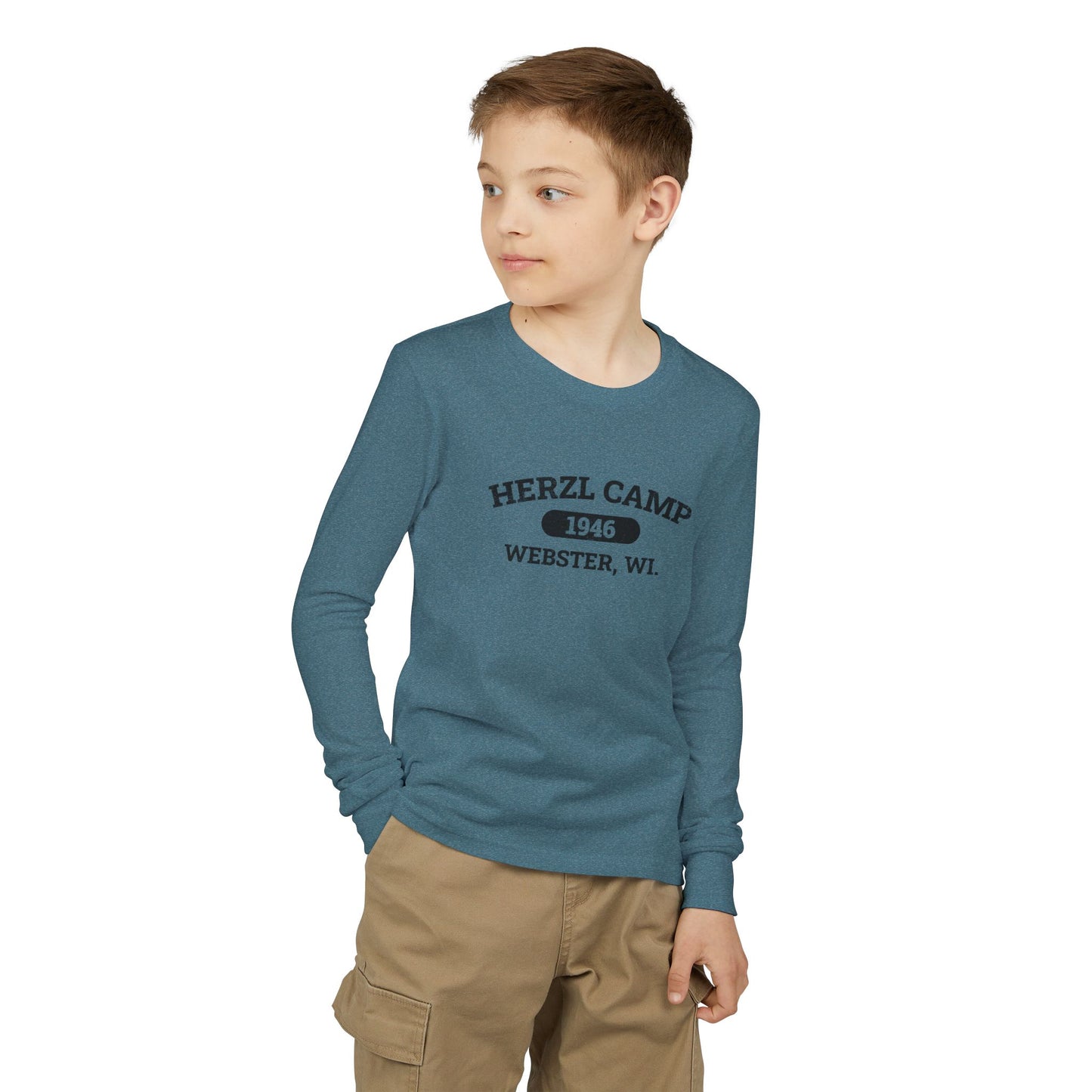Herzl Camp 1946 Webster WI Youth Long Sleeve Tee