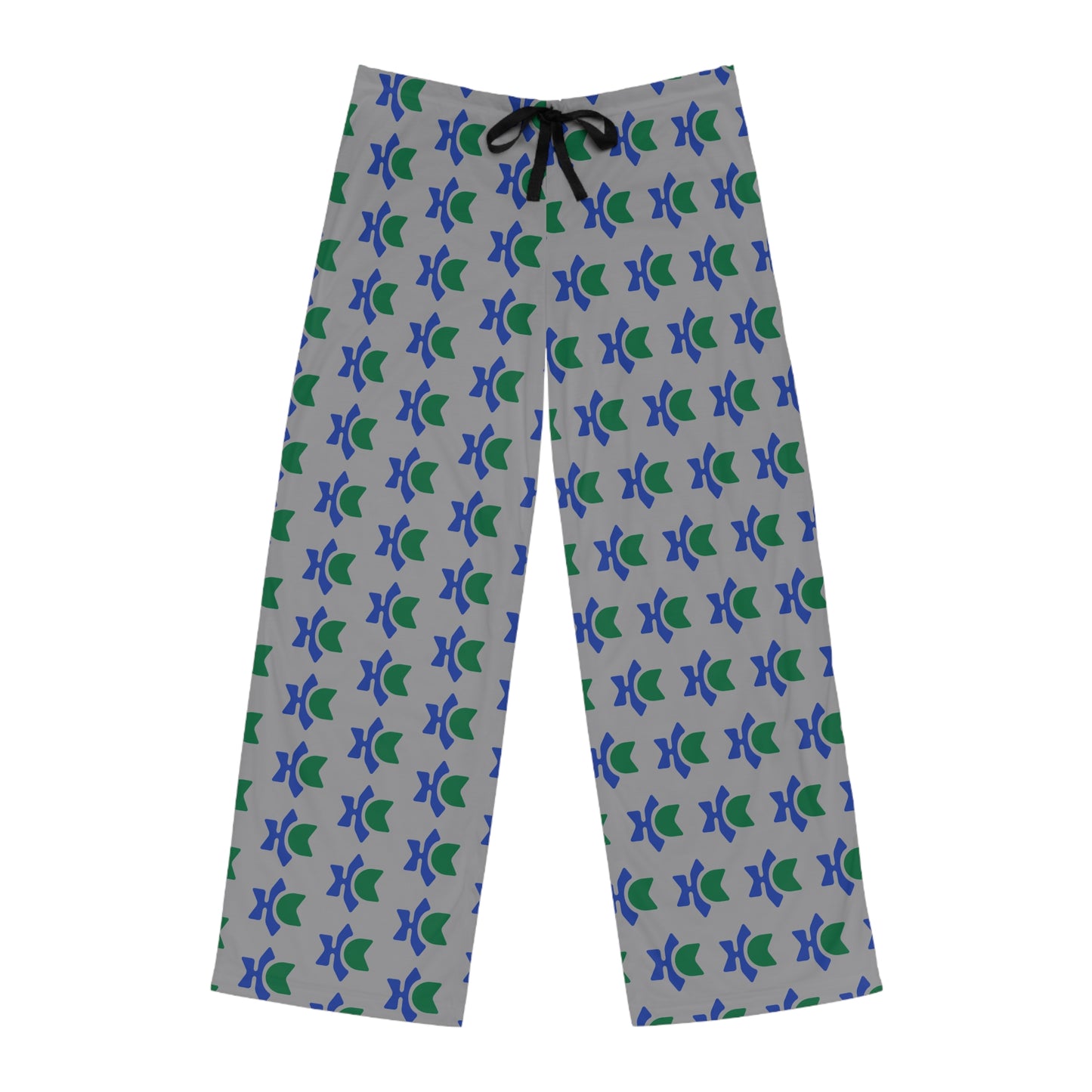 Men's Fish Pattern Pajama Pants — Blue & Green Nautical Lounge Sleepwear