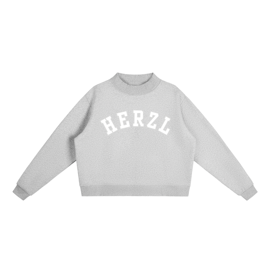 Oversized Herzl Varsity Mockneck