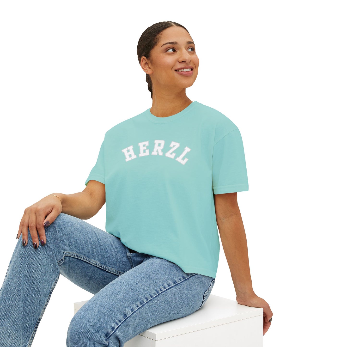 Herzl Outline Tee | Women's Boxy Tee