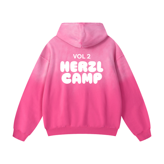 Herzl Camp Vol. 2 Fade Hoodie - Pink